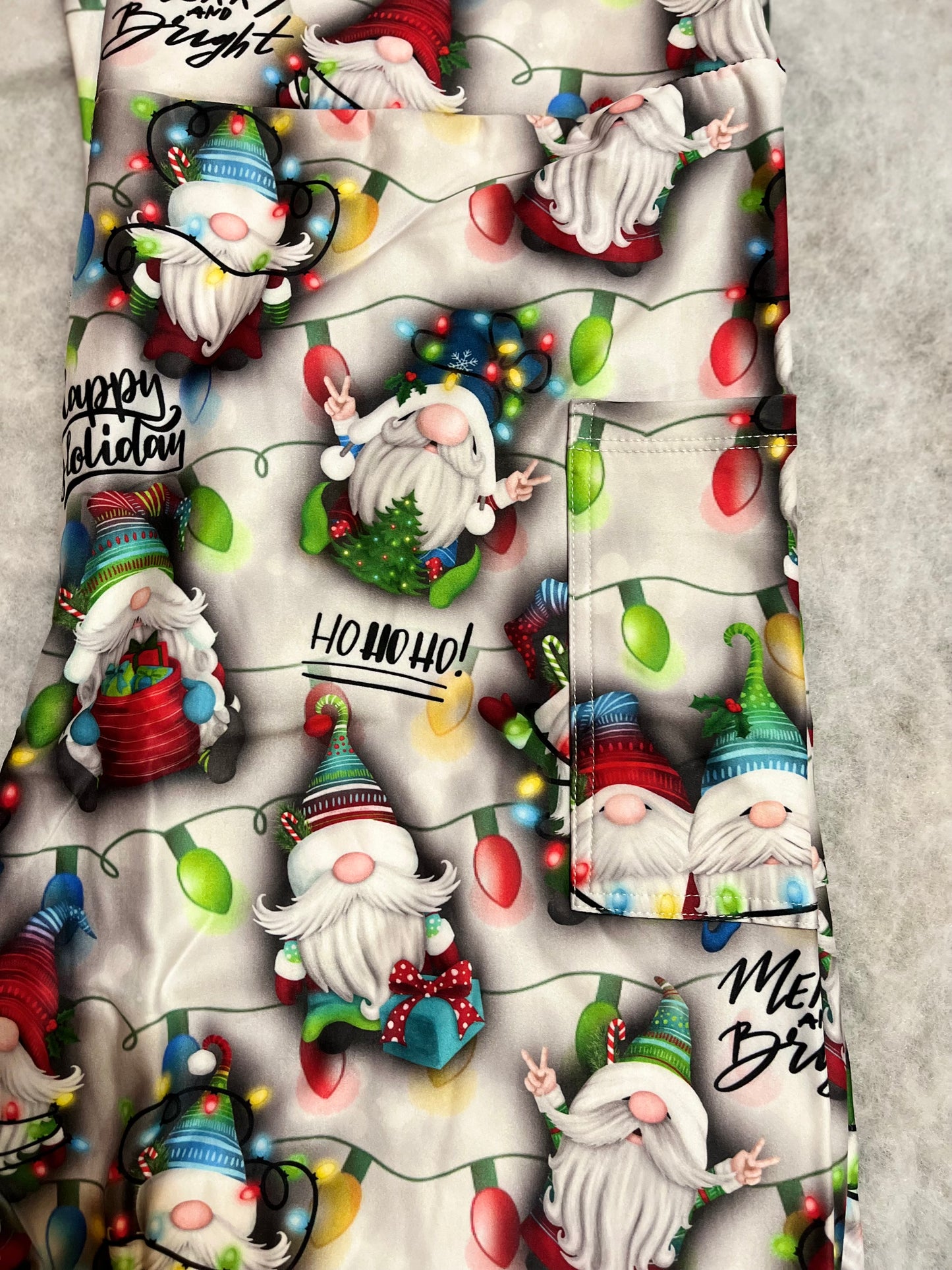 Christmas Gnome Full Length Leggings with Pockets