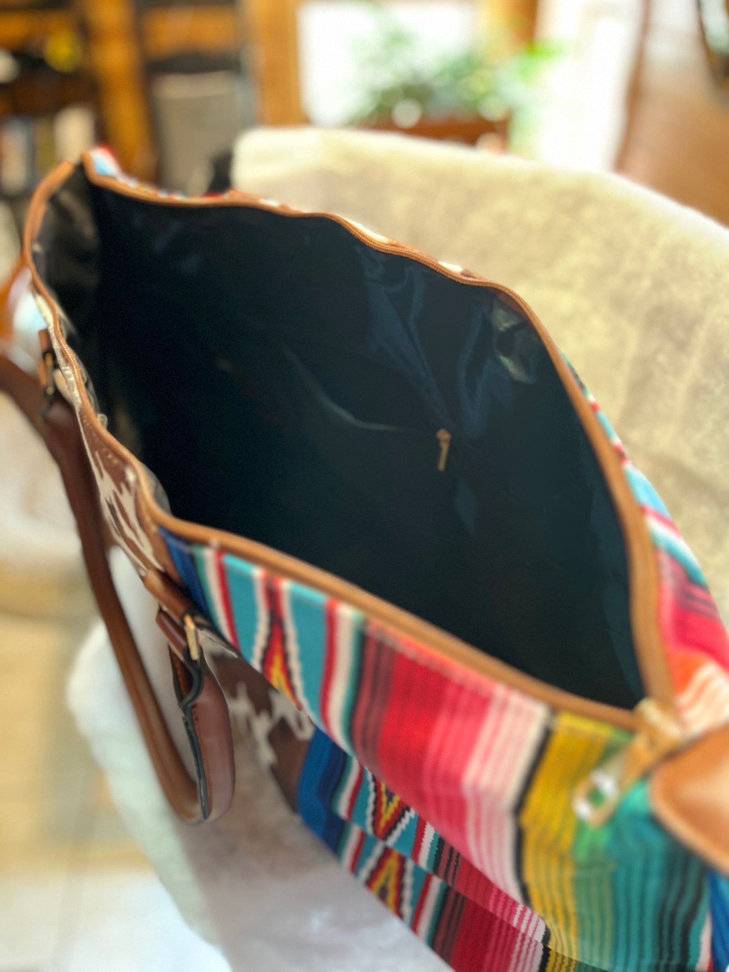 Wild Serape Weekender Bag