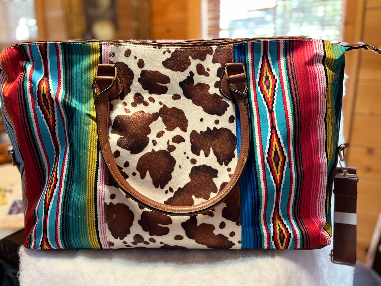 Wild Serape Weekender Bag