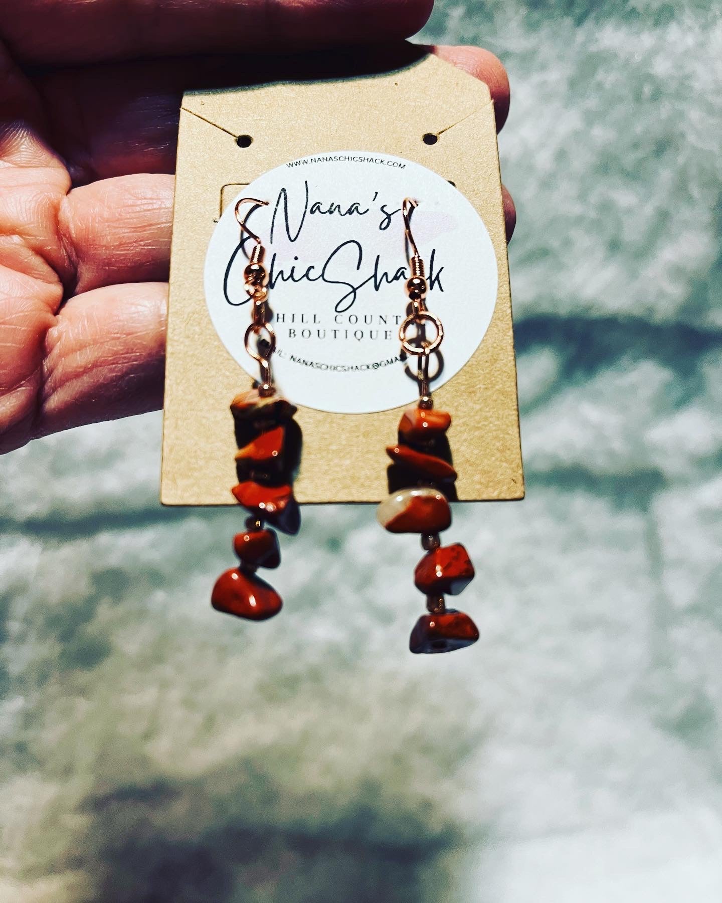 Red Jasper Dangle Earrings