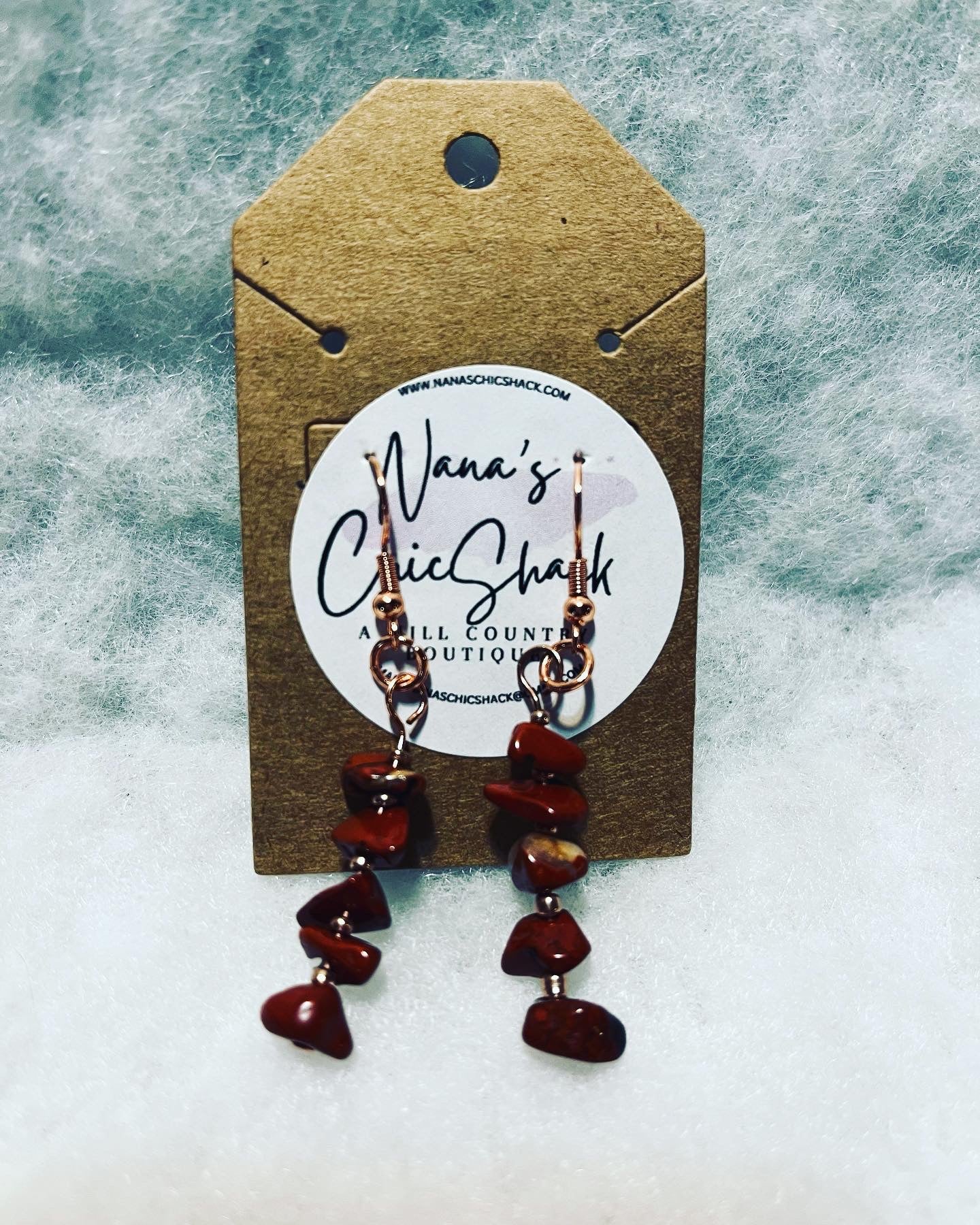 Red Jasper Dangle Earrings