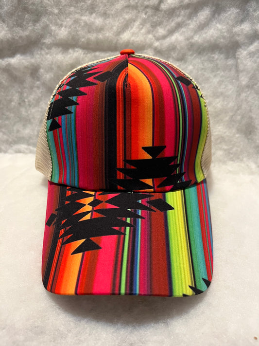 Salado Serape Mesh Ponytail Cap